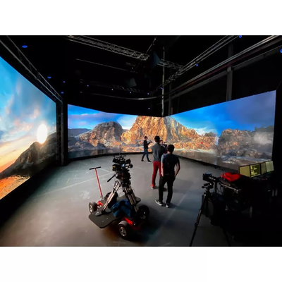3D Indoor 3840Hz Cinema Immersive Virtual Film Shooting Studio Tło wydarzenia Modułowy wyświetlacz ścienny LED 8k
