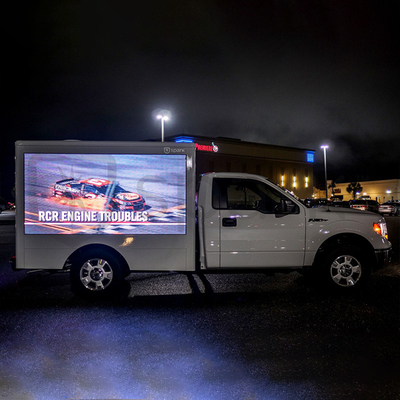 Cyfrowa elektroniczna mobilna ciężarówka reklamowa LED P6 P8 P10 1024x768mm Big