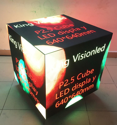640x640mm Wyświetlacz LED Magic Cube Efekt 3d SMD2121 Duży kwadrat reklamowy 2,5 mm