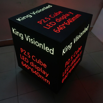 Kingvisionled Custom LED Cube Display Specjalnie ukształtowany stereofoniczny pełny kąt