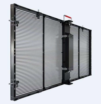 Pełny kolor Super cienki, jasny, elastyczny panel wyświetlacza LED Szkło kurtynowe P2,6-7,82 mm