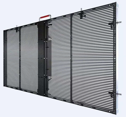 Pełny kolor Super cienki, jasny, elastyczny panel wyświetlacza LED Szkło kurtynowe P2,6-7,82 mm