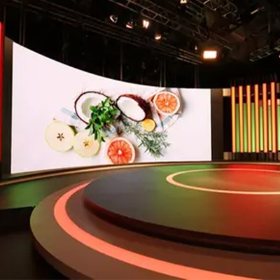 P2.9 P3.9 P3 Zakrzywiony wyświetlacz LED do wypożyczenia w pomieszczeniach do reklamy