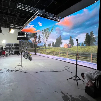 XR Studio Background Led Wall Indoor 3D Immersive Hd Led Display Movie Virtual Production Led Screen wypożyczalnia wyświetlaczy LED