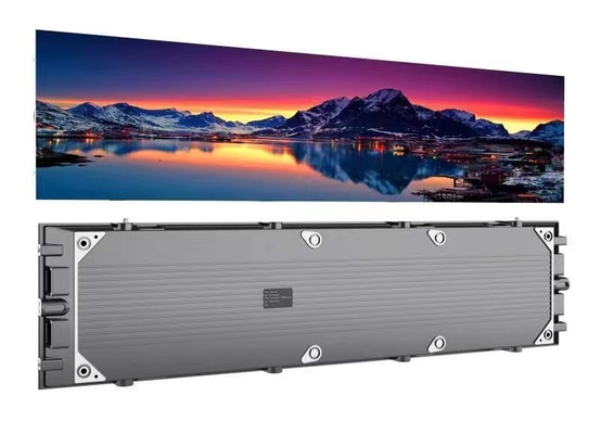 Duży ekran Wewnętrzna ściana wideo LED Stała instalacja Ultra cienka 250x1000mm