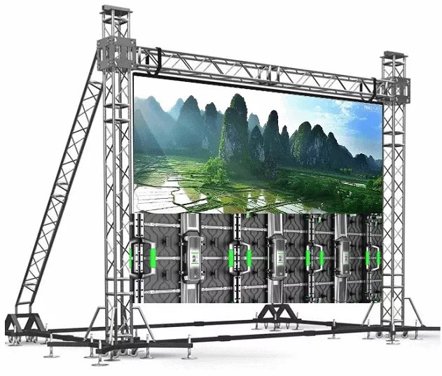 4mx3m P3.91mm Panel ekranowy LED DJ Booth do wynajmu scenicznego